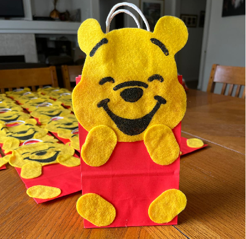 Handmade custom candy bag with personalized design