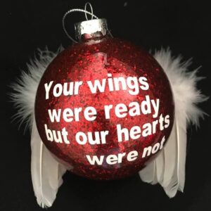 Memorial Glass Ornament – Personalized Message Glass Ball Keepsake