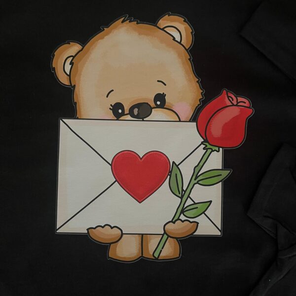 love Mom & Baby Matching T-Shirt Set – Limited Edition - Love Bear and Flowers (Only 2 Available)