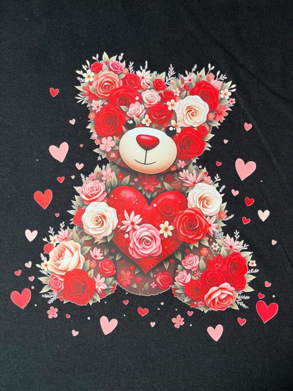 Valentine’s Day Black T-Shirt | DTF Print, Limited Designs (L & XL)