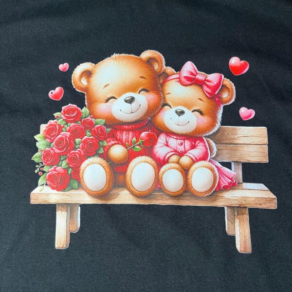 Valentine’s Day Black T-Shirt | DTF Print, Limited Designs (L & XL)