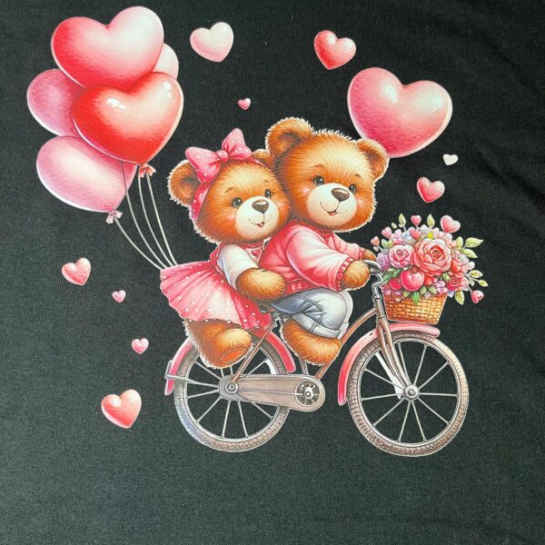 Valentine’s Day Black T-Shirt | DTF Print, Limited Designs (L & XL)