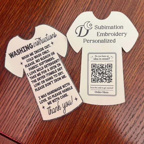 washing instructions Mom & Baby Matching T-Shirt Set – Limited Edition - Love Bear and Flowers (Only 2 Available)