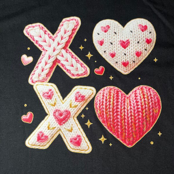 Valentine’s Day Black T-Shirt | DTF Print, Limited Designs (L & XL)