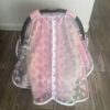 Baby Girl Carseat Cover wit butterflies Front Closed Summer Collection - Pink Butterfly Baby Girl CarSeat Cover