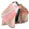 Summer Collection - Pink Butterfly Baby Girl CarSeat Cover Princess Embroidered