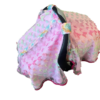 Baby Girl Cover Carseat Pink Fresh Butterflies Fabric Side Closed_clipped Rainbow Pastel Butterfly Baby Car Seat Cover | Summer Collection