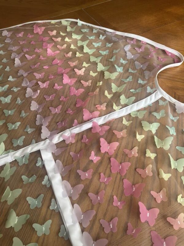Baby Girl Cover Carseat Pink Fresh Butterflies Soft Netting Fabric Detachable 3 Summer Collection – Pastel Butterfly Baby Girl CarSeat Cover