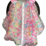 Summer Collection – Pastel Butterfly Baby Girl CarSeat Cover