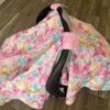 Baby Girl Cover Carseat Pink Fresh Fabric Side Closed Without Butterflies Fabric Summer Collection – Pastel Butterfly Baby Girl CarSeat Cover