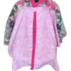 Baby Girl Cover Carseat Pink With Butterflies Fushia Front Showing Fresh Fabric Inside Closed_clipped Fuchsia Pink Butterfly Baby CarSeat Cover | Summer Collection