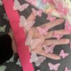 Baby Girl Cover Carseat Pink With Butterflies Fushia Showing you can watch your baby inside Fuchsia Pink Butterfly Baby CarSeat Cover | Summer Collection