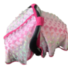 Baby Girl Cover Carseat Pink With Butterflies Fushia Side Closed_clipped Fuchsia Pink Butterfly Baby CarSeat Cover | Summer Collection