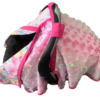 Baby Girl Cover Carseat Pink With Butterflies Fushia Side Opened_clipped Fuchsia Pink Butterfly Baby CarSeat Cover | Summer Collection