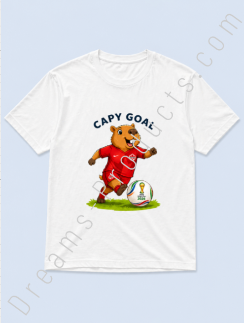 Capy Goal World Cup T-Shirt 2026 | Funny Soccer Shirt