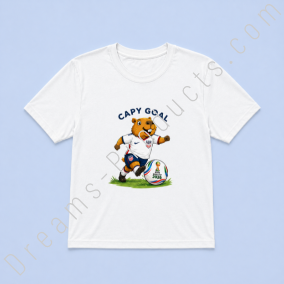 Capy Goal World Cup T-Shirt 2026 | Funny Soccer Shirt