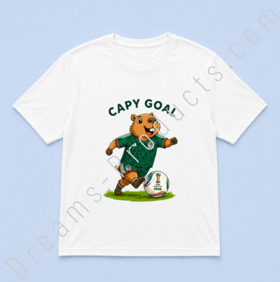 Capy Goal World Cup T-Shirt 2026 | Funny Soccer Shirt