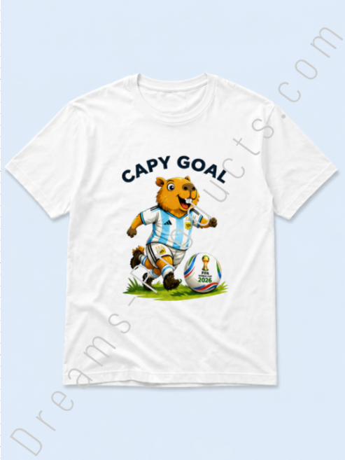 Capy Goal World Cup T-Shirt 2026 | Funny Soccer Shirt