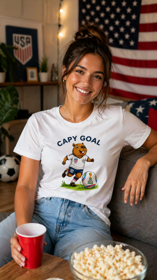 Capy Goal World Cup T-Shirt 2026 | Funny Soccer Shirt