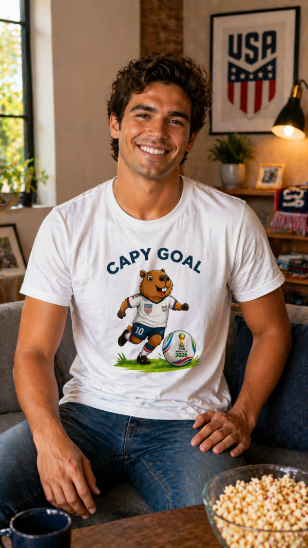 Capy Goal World Cup T-Shirt 2026 | Funny Soccer Shirt